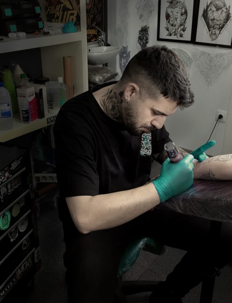 Tatuaje en progreso